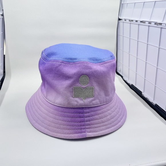 Isabel Marant blue purple pink ombre bucket hat size 58 summer beach hat - Picture 5 of 5